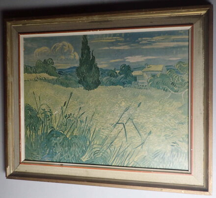 ZELENÉ PŠENIČNÉ POLE S CYPŘIŠEM - REPRODUKCE - VAN GOGH VINCENT WILLEM