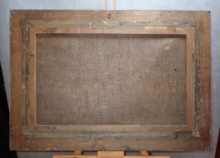 BABKA V PODZIMNÍM BŘEZOVÉM HÁJI - NEZNÁMÝ AUTOR