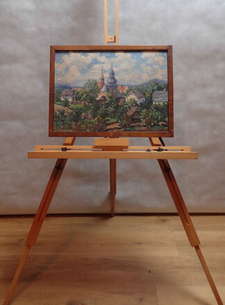 MALEBNÁ VES S KOSTELÍKEM - BAKEŠ