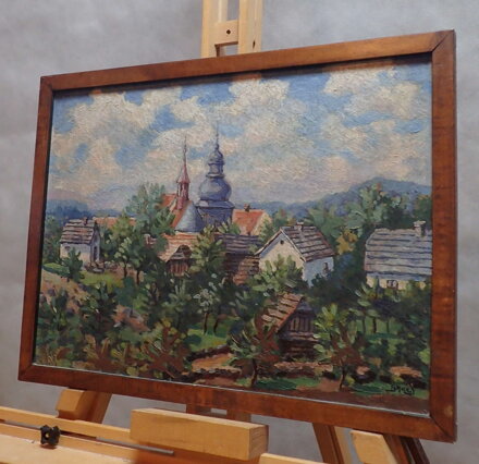 MALEBNÁ VES S KOSTELÍKEM - BAKEŠ