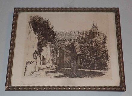 ZÁMECKÉ SCHODY NA PRAŽSKÝ HRAD - BAUER JIŘÍ JOSEF
