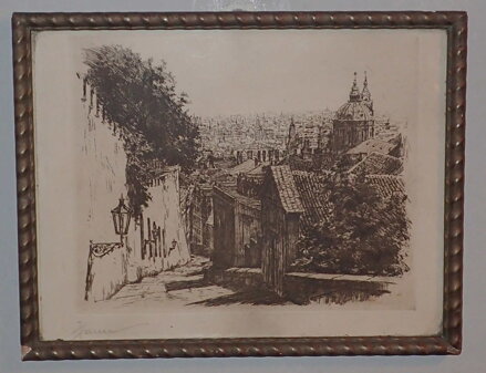 ZÁMECKÉ SCHODY NA PRAŽSKÝ HRAD - BAUER JIŘÍ JOSEF