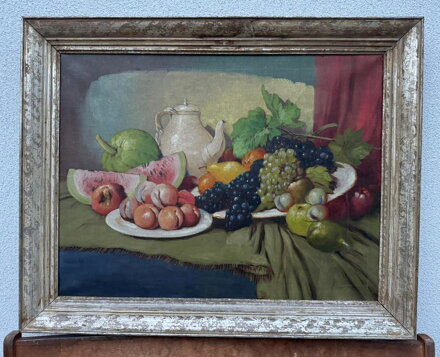 BOHATÉ ZÁTIŠÍ S OVOCEM - BERGHAUER /HORYNA/ BOHUMIL BOHATÉ ZÁTIŠÍ S OVOCEM - BERGHAUER /HORYNA/ BOHUMIL