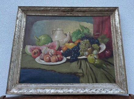 BOHATÉ ZÁTIŠÍ S OVOCEM - BERGHAUER /HORYNA/ BOHUMIL BOHATÉ ZÁTIŠÍ S OVOCEM - BERGHAUER /HORYNA/ BOHUMIL