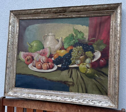 BOHATÉ ZÁTIŠÍ S OVOCEM - BERGHAUER /HORYNA/ BOHUMIL BOHATÉ ZÁTIŠÍ S OVOCEM - BERGHAUER /HORYNA/ BOHUMIL