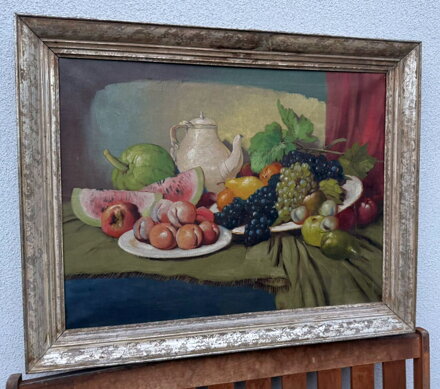 BOHATÉ ZÁTIŠÍ S OVOCEM - BERGHAUER /HORYNA/ BOHUMIL BOHATÉ ZÁTIŠÍ S OVOCEM - BERGHAUER /HORYNA/ BOHUMIL