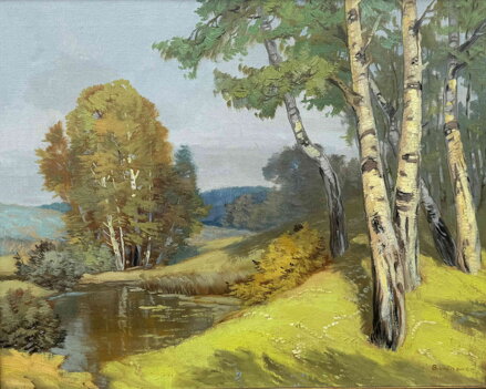 BŘÍZY NA SVAHU U RYBNÍKA - BERGHAUER HORYNA BOHUMIL