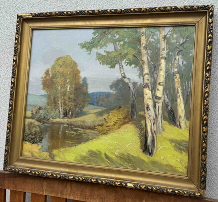 BŘÍZY NA SVAHU U RYBNÍKA - BERGHAUER HORYNA BOHUMIL