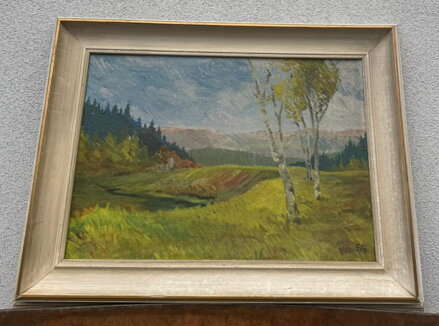 BŘÍZY NA SVAHU U ŘEKY - SIGNOVÁN