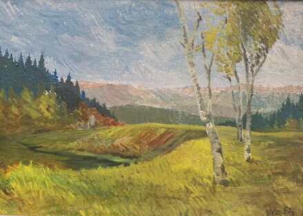 BŘÍZY NA SVAHU U ŘEKY - SIGNOVÁN