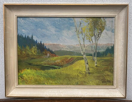 BŘÍZY NA SVAHU U ŘEKY - SIGNOVÁN