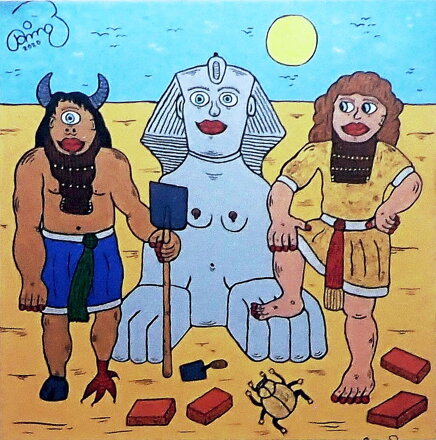 GILGAMEŠ A ENKIDU STAVÍ SFINGU - ČECH FRANTIŠEK RINGO