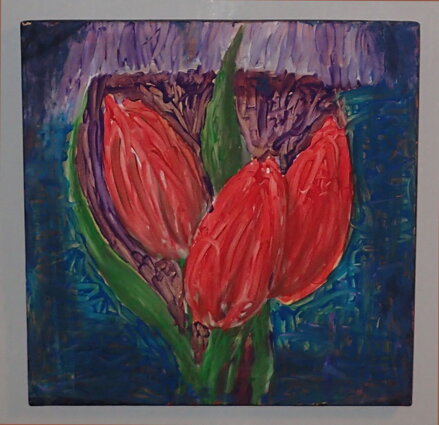 ČERVENÉ TULIPÁNY - NEZNÁMÝ AUTOR