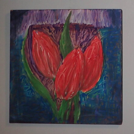 ČERVENÉ TULIPÁNY - NEZNÁMÝ AUTOR