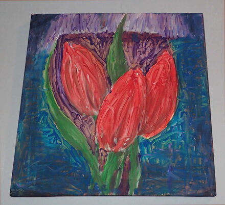 ČERVENÉ TULIPÁNY - NEZNÁMÝ AUTOR