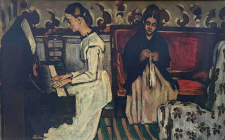 MLADÁ DÍVKA U KLAVÍRU - CÉZANNE PAUL