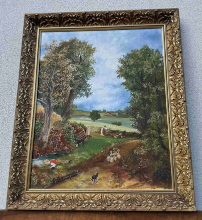 THE CORNFIELD KUKUŘIČNÉ POLE MALOVANÁ - REPRODUKCE OBRAZU - CONSTABLE JOHN