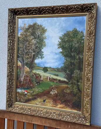THE CORNFIELD KUKUŘIČNÉ POLE MALOVANÁ - REPRODUKCE OBRAZU - CONSTABLE JOHN