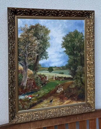 THE CORNFIELD KUKUŘIČNÉ POLE MALOVANÁ - REPRODUKCE OBRAZU - CONSTABLE JOHN