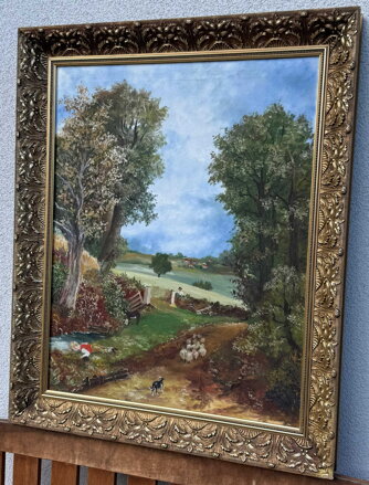 THE CORNFIELD KUKUŘIČNÉ POLE MALOVANÁ - REPRODUKCE OBRAZU - CONSTABLE JOHN