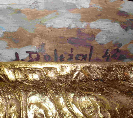 PRVNÍ SNÍH U DŘEVĚNÉ ROUBENKY - DOLEŽAL J.