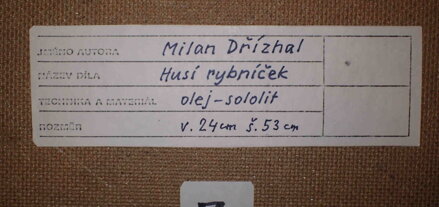 HUSÍ RYBNÍČEK - DŘÍZHAL MILAN