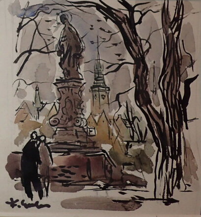 PROCHÁZKA MĚSTEM - EMLER FRANTIŠEK