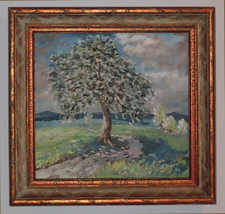 KVETOUCÍ STROM V KRAJINĚ - FIŠER KAREL