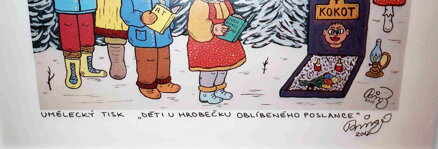 DĚTI U HROBEČKU OBLÍBENÉHO POSLANCE - ČECH RINGO FRANTIŠEK