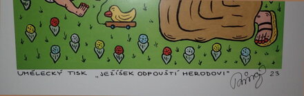 JEŽÍŠEK ODPOUŠTÍ HERODOVI - ČECH RINGO FRANTIŠEK