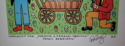 PORSCHE A FERRARI OBDIVUJÍ ČESKÝ ŽEBŘIŇÁK - ČECH RINGO FRANTIŠEK