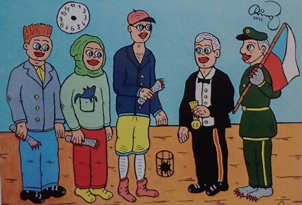 PREZIDENT VYZNAMENÁVÁ BRATRSTVO KOČIČÍ PRACKY - ČECH RINGO FRANTIŠEK