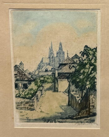 PRAHA PRAŽSKÝ HRAD V DÁLI - HLAVSA