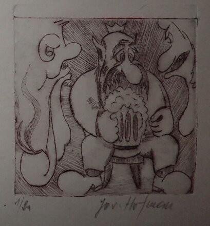 SKŘÍTEK S PIVEM - HOFMAN JOSEF