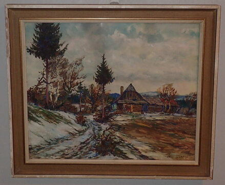 PRVNÍ SNÍH U ROUBENKY - HOLEC KAREL