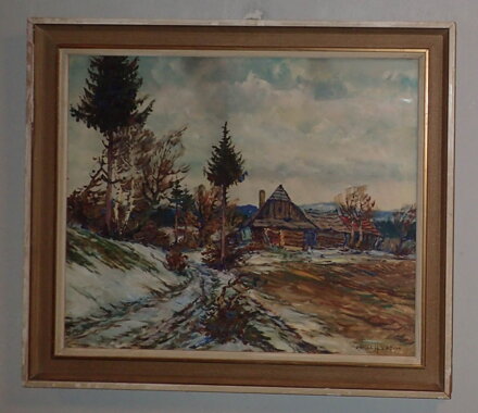 PRVNÍ SNÍH U ROUBENKY - HOLEC KAREL