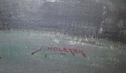 PRAHA NOČNÍ KARLŮV MOST S MALOSTRANSKOU MOSTECKOU VĚŽÍ A HRADČANY V DÁLI - HOLEČEK JAROSLAV