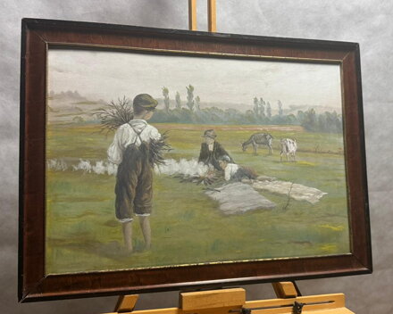 HOŠI NA PASTVĚ U OHÝNKU - NEZNÁMÝ AUTOR