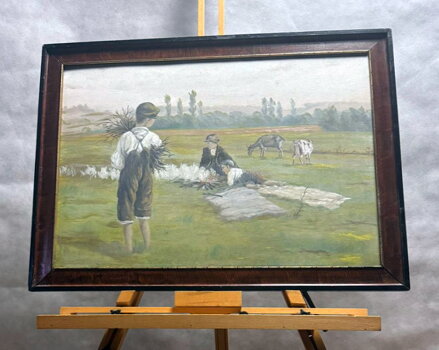 HOŠI NA PASTVĚ U OHÝNKU - NEZNÁMÝ AUTOR