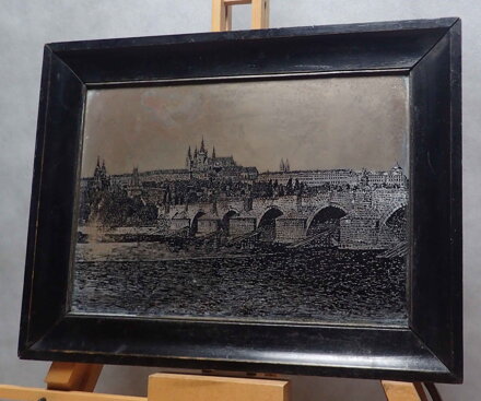 HRADČANY A KARLŮV MOST - NEZNÁMÝ AUTOR