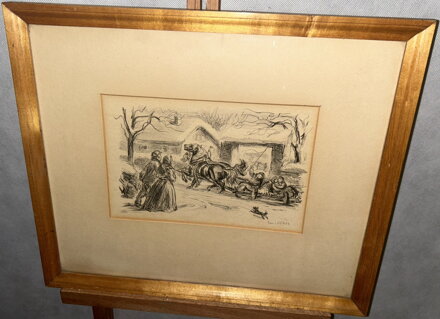 KOŇSKÝ POVOZ NA NÁVSI - KOTRBA EMIL