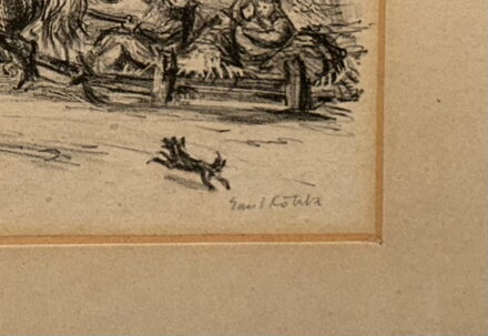 KOŇSKÝ POVOZ NA NÁVSI - KOTRBA EMIL