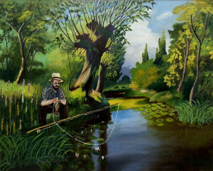 RYBÁŘ S RYBOU - SIGNOVÁN