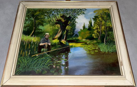 RYBÁŘ S RYBOU - SIGNOVÁN