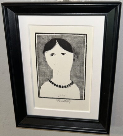 PORTRÉT DÍVKY S NÁHRDELNÍKEM - KOMÁREK VLADIMÍR