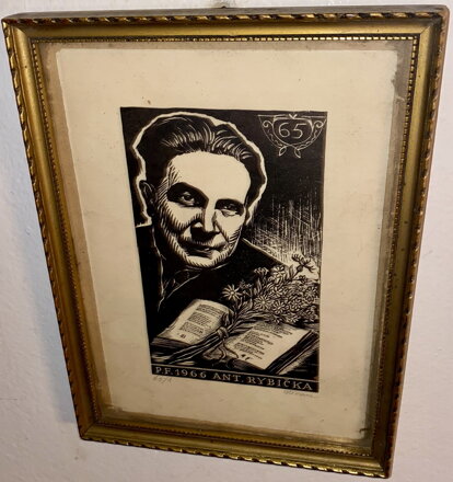 PORTRÉT JAROSLAVA SEIFERTA - PF 1966 - FLORIAN MICHAEL