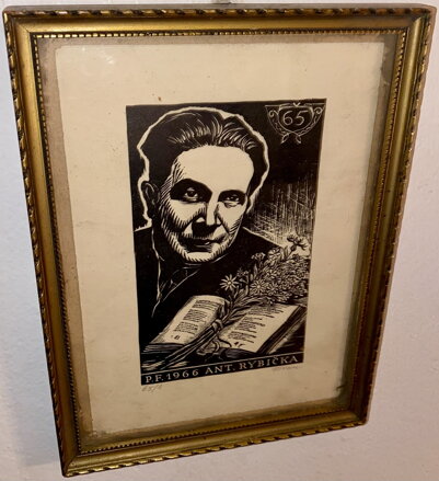 PORTRÉT JAROSLAVA SEIFERTA - PF 1966 - FLORIAN MICHAEL