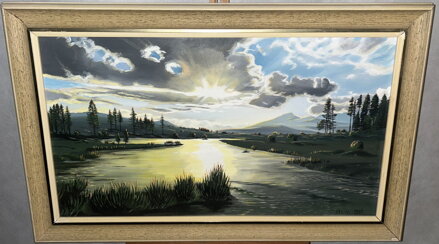 ZÁPAD SLUNCE NAD ŘEKOU - SIGNOVÁN