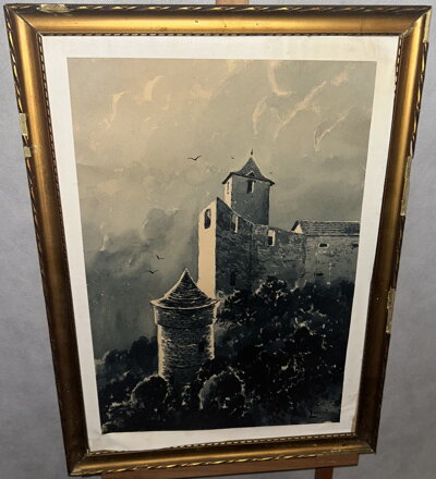 DALIBORKA S ČERNOU VĚŽÍ NA PRAŽSKÉM HRADĚ - LAMAČ ANTONÍN