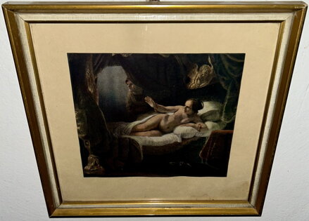 DANAE - REPRODUKCE - REMBRANDT HARMENSZOON VAN RIJN
